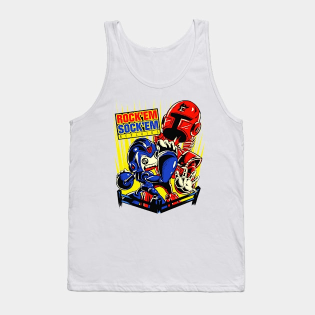 Rockem Sockem Reploids Tank Top by Pinteezy